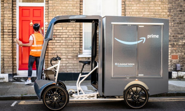 Amazon aims to roll out a fleet of e-cargo bikes for deliveries across the UK.