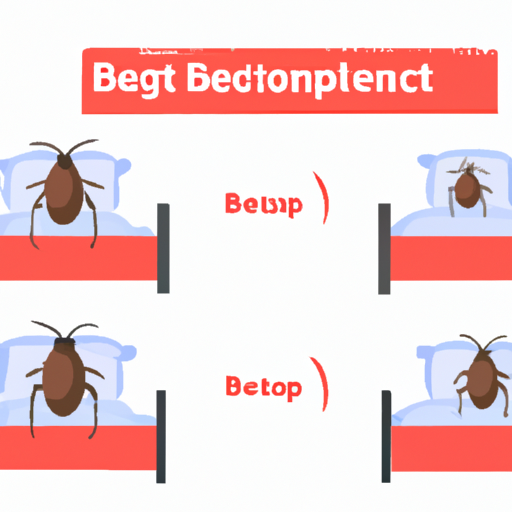 Bed bug treatment options. in Cartoon style